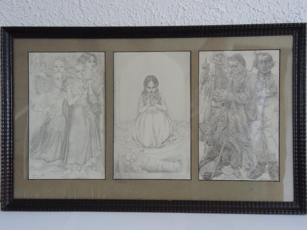 JAN TOOROP - KERSTDRIELUIK (LITHO), Antiek en Kunst, Ophalen of Verzenden