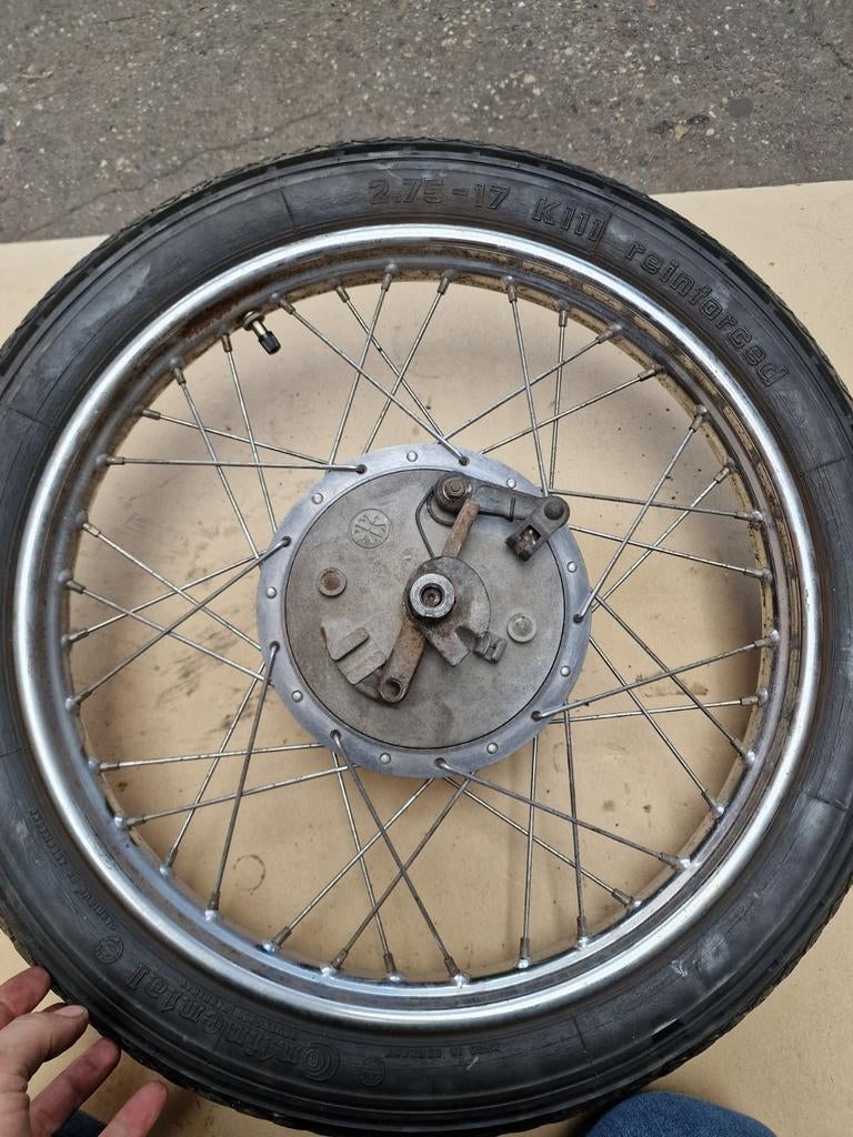 Kreidler Achterwiel met Campagnolo 150 mm naaf, zeer mooi!, Fietsen en Brommers, Brommeronderdelen | Kreidler, Ophalen of Verzenden