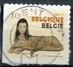 Belgie 2012 Tekening Marijke Meersman Sphinx, Postzegels en Munten, Postzegels | Thematische zegels, Verzenden, Gestempeld, Overige thema's