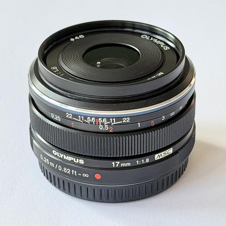 Olympus M.Zuiko Digital 17mm f/1.8 MSC, Audio, Tv en Foto, Fotografie | Lenzen en Objectieven, Zo goed als nieuw, Standaardlens