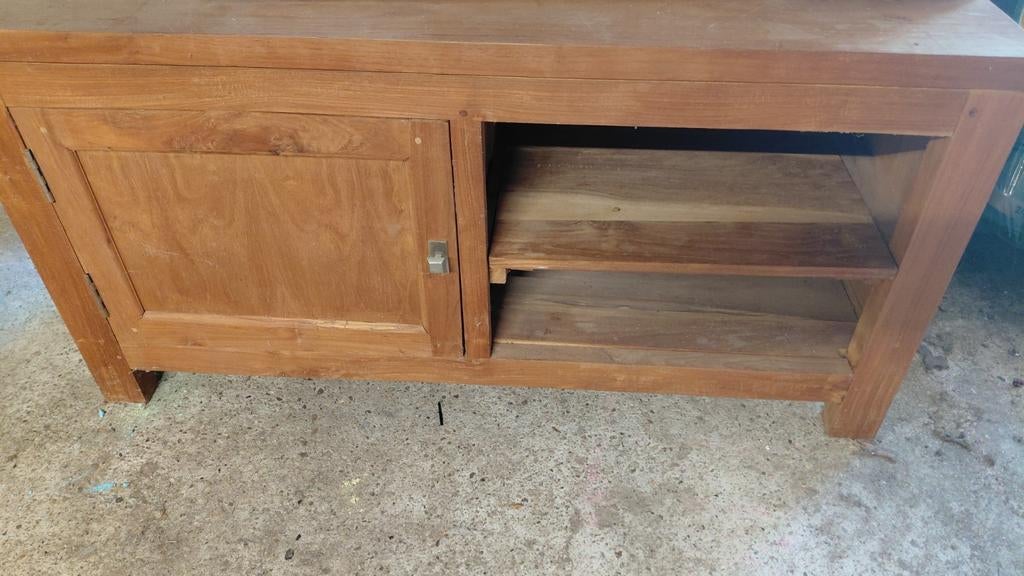 Teakhouten kastje, Gebruikt, Minder dan 100 cm, 25 tot 50 cm, 50 tot 100 cm