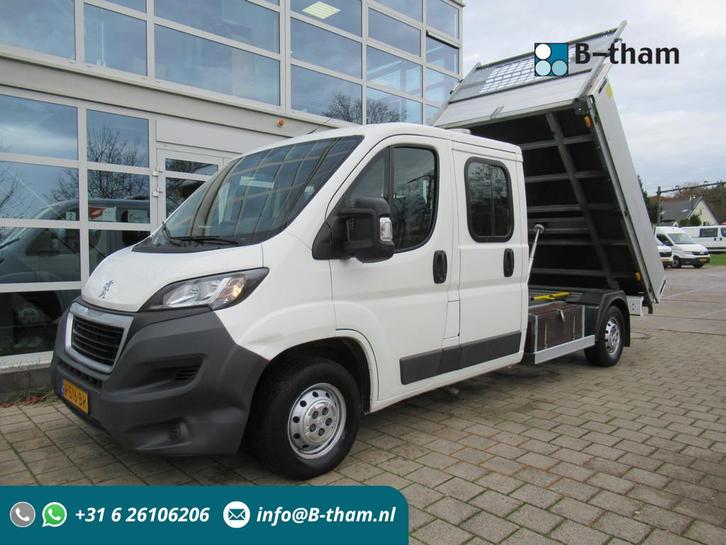 Peugeot Boxer 335 2.0 HDI L3 DOKA Dubbelcabine Kipper, Auto's, Bestelauto's, Bedrijf, Te koop, Airbags, Airconditioning, Centrale vergrendeling