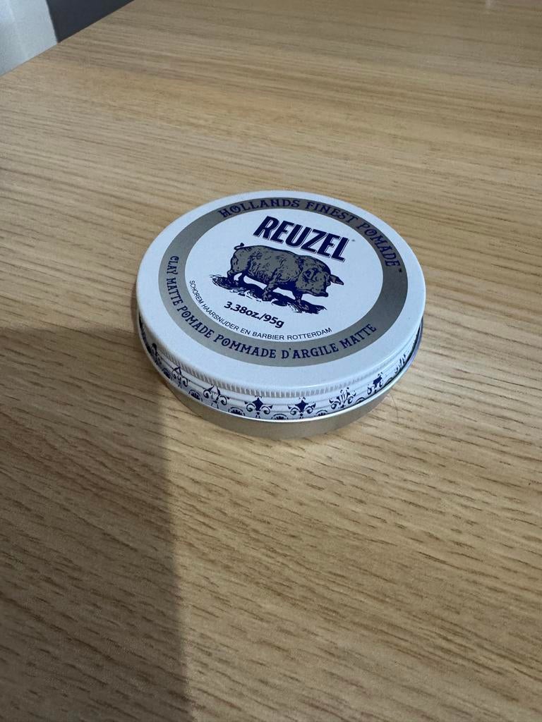 Reuzel Clay Matte Pomade - Slechts 1x gebruikt!, Ophalen of Verzenden, Zo goed als nieuw, Gel, Wax, Haarlak of Mousse