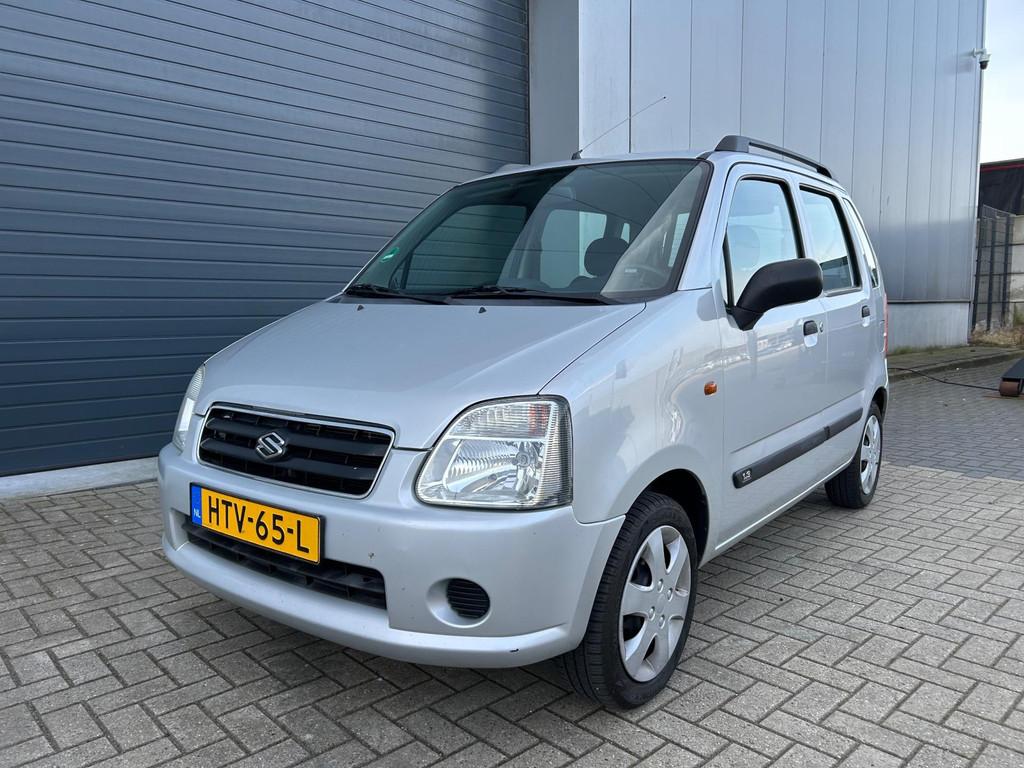 Suzuki Wagon R+ 1.3 GLX AUT AIRCO APK 2004, Auto's, Suzuki, 94 pk, Stof, Gebruikt, Wagon R+