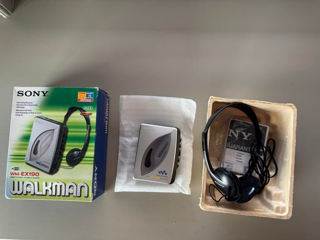 Vintage Sony WM-EX190 walkman NIEUW IN DOOS!, Ophalen of Verzenden, Walkman