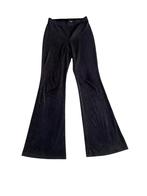 Zwarte velvet corduroy flared broek, maat S, Kleding | Dames, Broeken en Pantalons, H&M, Zwart, Ophalen of Verzenden, Zo goed als nieuw