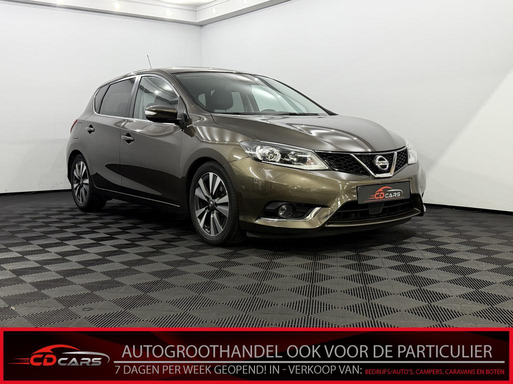 Nissan Pulsar 1.6 DIG-T GT Half leder, 360 Camera, Navi, Cru, Auto's, Nissan, Voorwielaandrijving, Gebruikt, Euro 6, Bruin