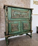 Vintage stijl massief hout kast/ woonkamer kast, Antiek en Kunst, Curiosa en Brocante, Ophalen