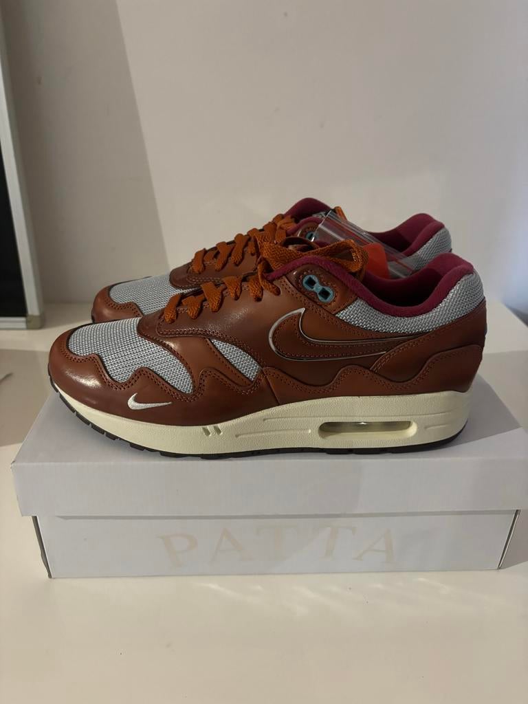 Nike Air Max 1 Patta 'Dark Russet' - Nieuw in doos, Verzenden, Nieuw, Bruin, Sneakers of Gympen
