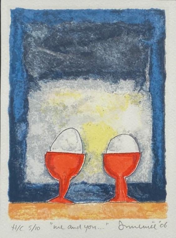 Hans Innemee : You and me € 119, Antiek en Kunst, Kunst | Litho's en Zeefdrukken, Ophalen of Verzenden