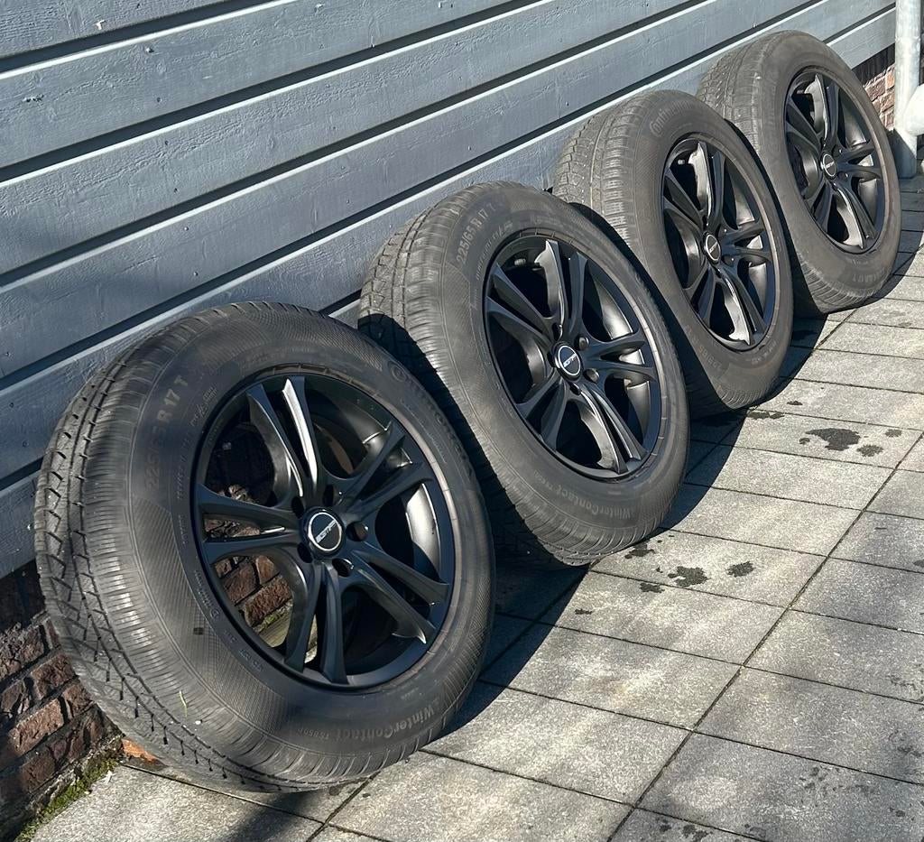 Keurige velgen banden wielen sportvelgen Continental auto, Ophalen, Banden en Velgen, 17 inch, Winterbanden