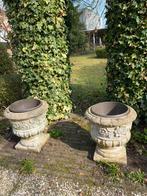Set mooie betonnen bloempotten, Tuin en Terras, Ophalen of Verzenden, Gebruikt, Rond, 40 cm of meer