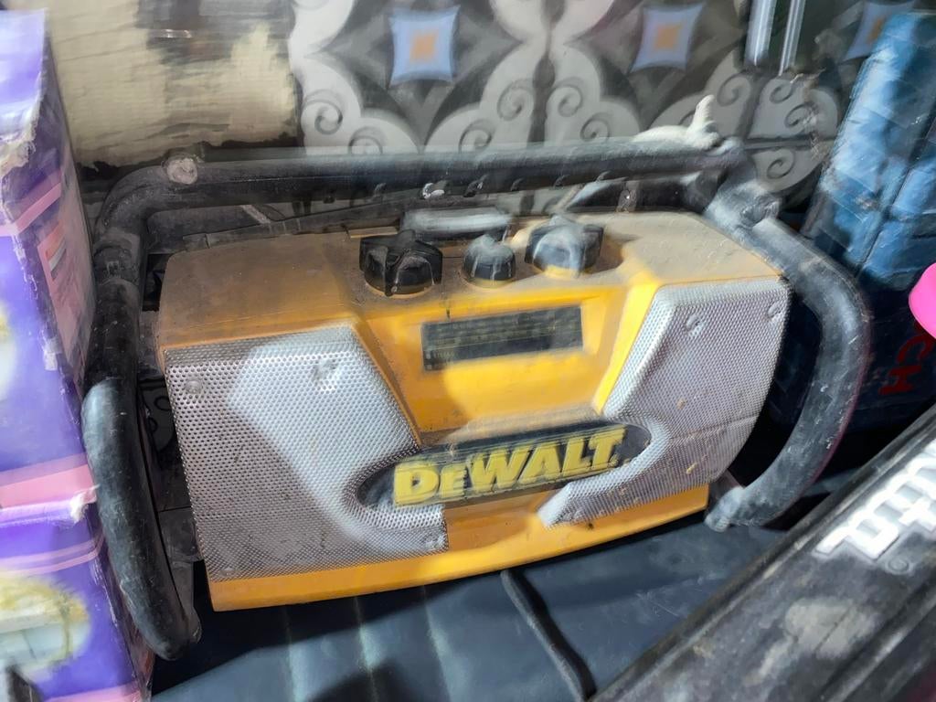 Dewalt bouwradio, Audio, Tv en Foto, Radio's, Ophalen, Gebruikt, Bouwradio