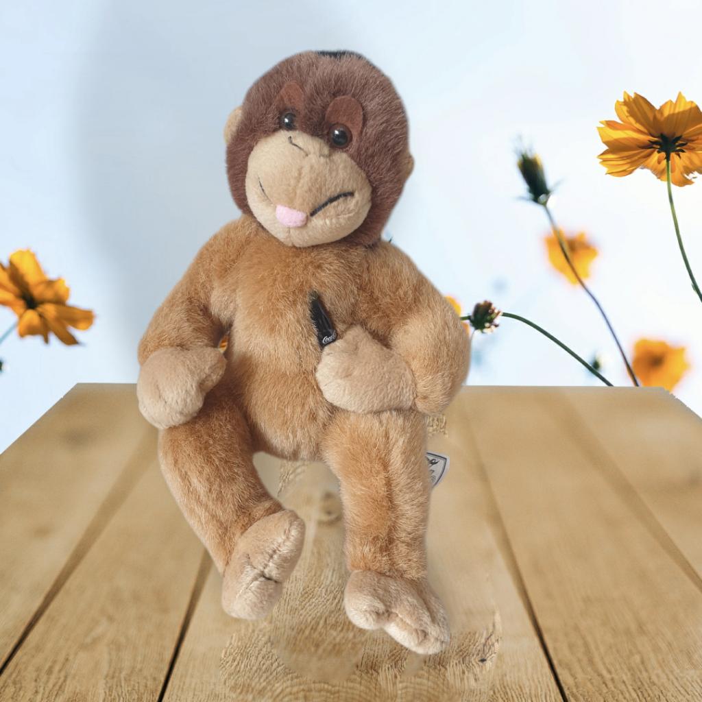 Vintage Coca Cola international Orany aap knuffel 1999 0304, -, -, Overige typen, Coco Cola