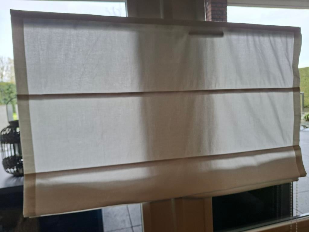 2 rolgordijnen, beige, 98x116 cm, Huis en Inrichting, Ophalen of Verzenden