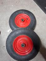2x luchtbanden 4.80/4.00-8 met stalen velgen, Ophalen
