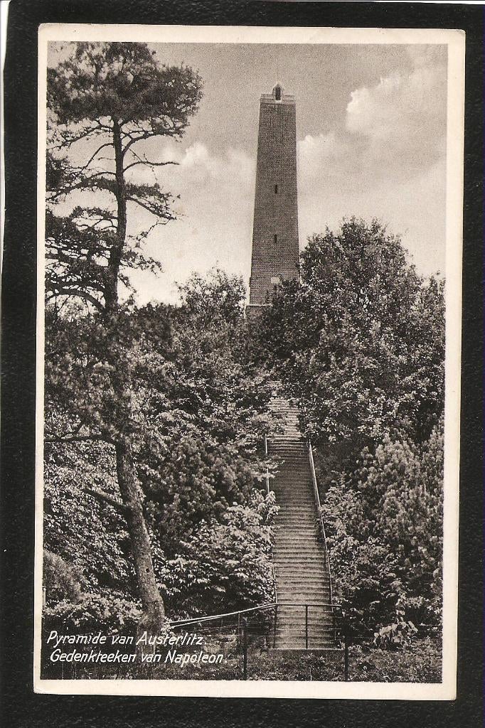 Woudenberg, Pyramide van Austerlitz gedenkteken van Napoleon, Verzamelen, Ansichtkaarten | Nederland, Ophalen of Verzenden, 1920 tot 1940
