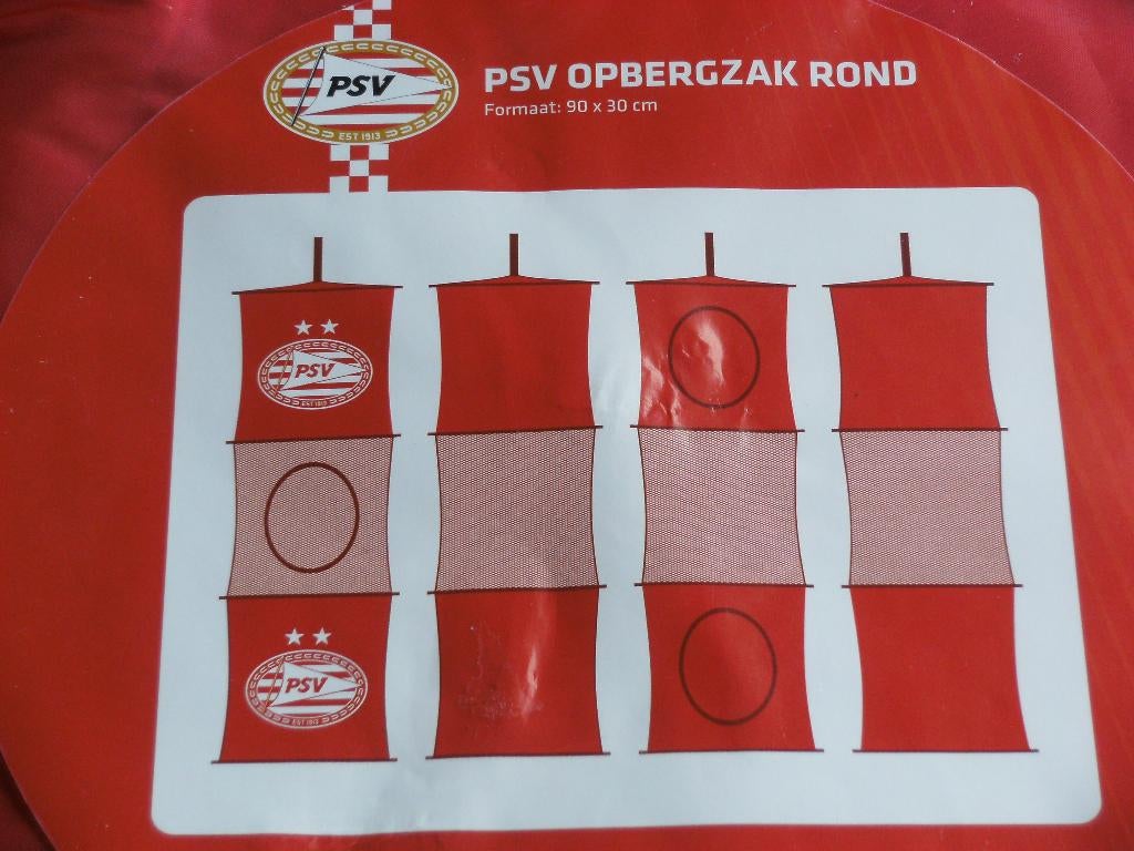 Nieuw in seal: PSV opbergzak rond - Formaat 90x 30cm, Verzamelen, Sportartikelen en Voetbal, Nieuw, Overige typen, PSV, Ophalen of Verzenden