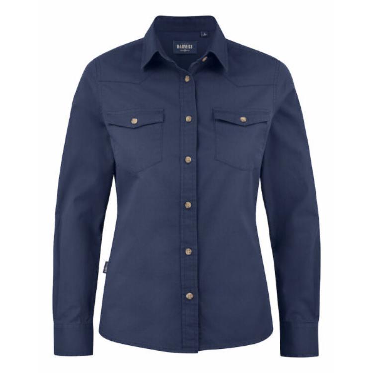 Nieuw! James Harvest Treemore werkshirt blouse overhemd 3XL, James Harvest, James Harvest, James Harvest, Blauw