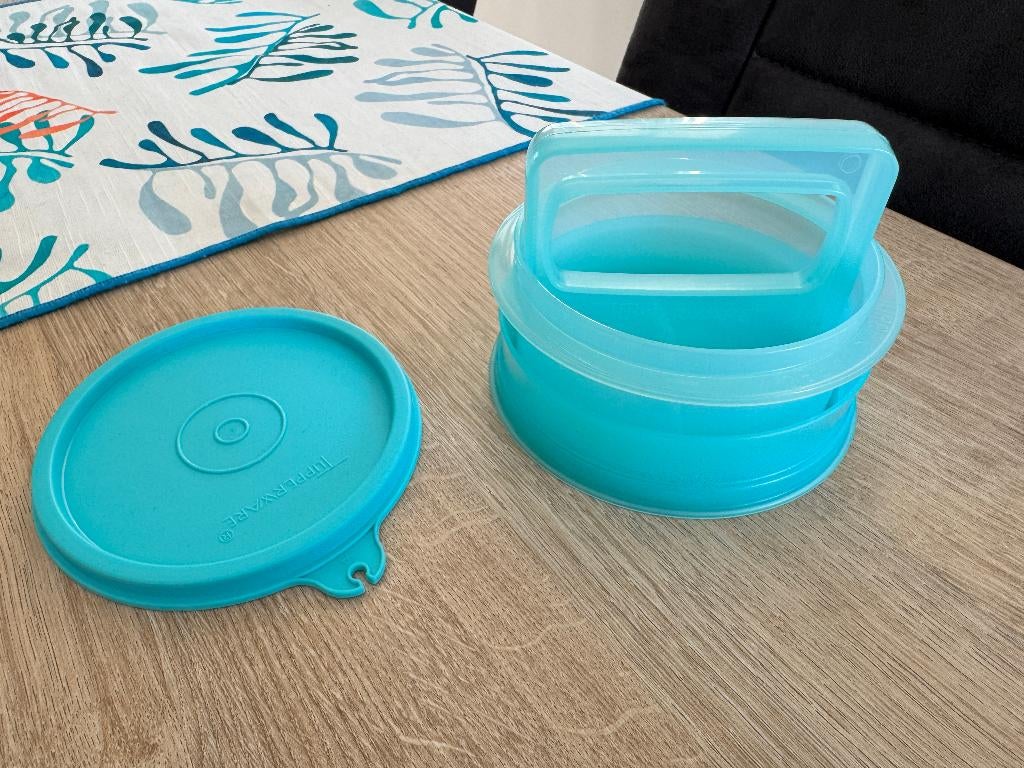 Tupperware hamburgermaker (nieuw), Ophalen of Verzenden, Nieuw, Blauw, Overige typen