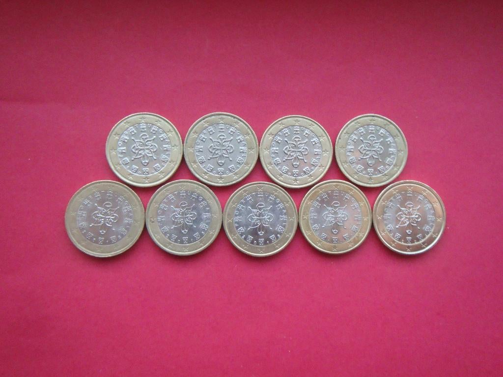 Portugal setje 1 Euromunten 2006/2024., Verzenden, Portugal, 1 euro, Setje