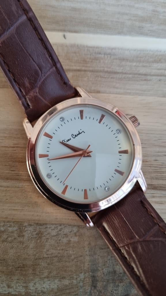 Pierre Cardin dames quartzhorloge, nieuw in doos, Overige merken, Leer, Staal, Polshorloge