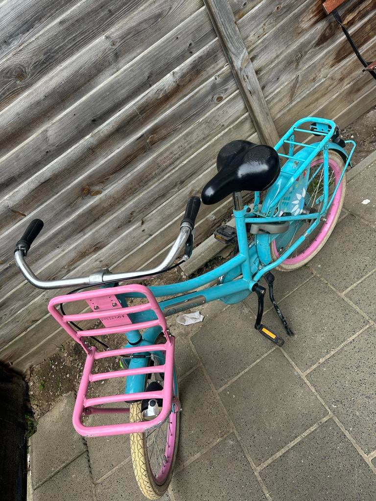 Popal kinderfiets 20 inch - Blauw/Roze, Fietsen en Brommers, Ophalen of Verzenden, Gebruikt, 20 inch, Handrem