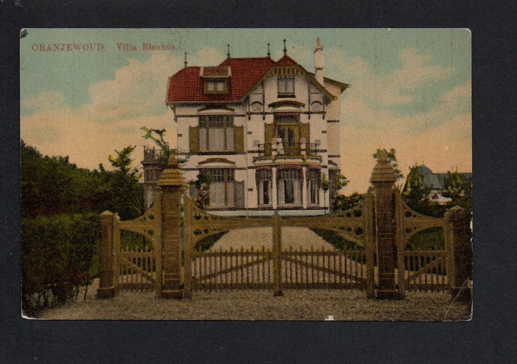 Oranjewoud, 1912. Villa Blauhûs., Verzenden, Voor 1920, Zuid-Holland