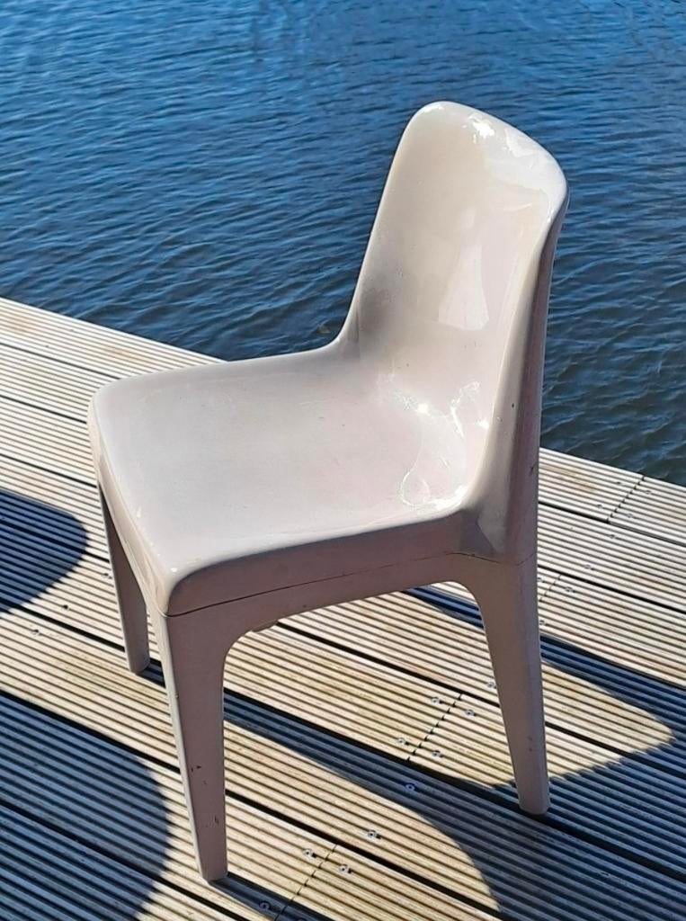 8 Schroder & Henzelman design stoelen jaren '70, Kunststof, Gebruikt, Overige kleuren, Ophalen of Verzenden