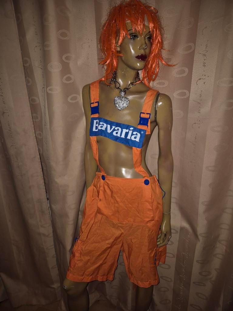 Bavaria one size Oranje Jumpsuit /koningsdag /WK, Maat 38/40 (M), Zo goed als nieuw, Kleding, Bavaria