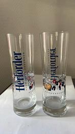 Herforder Bierglazen - Set van 2, Ophalen of Verzenden, Zo goed als nieuw, Glas of Glazen, Overige merken