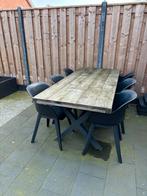 Tuinset met tuintafel en tuinstoelen heeft wat liefde nodig., Tuin en Terras, Tuinsets en Loungesets, Ophalen, Gebruikt, Eettafel