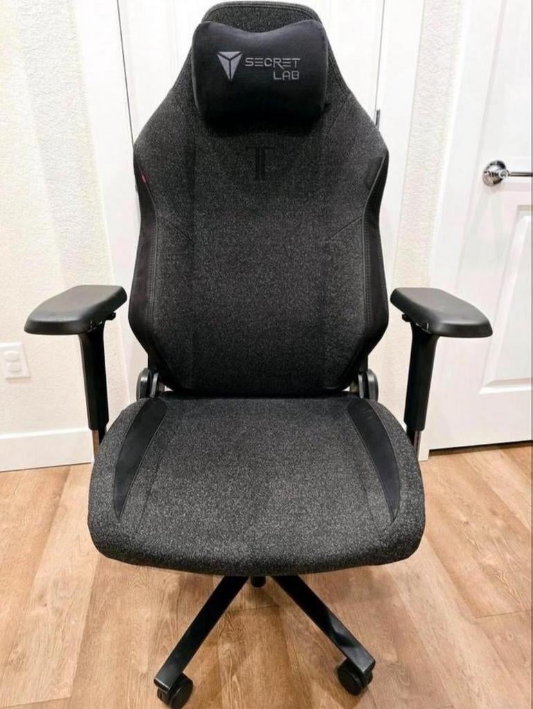 Secretlab TITAN Evo gaming stoel SoftWeave Plus BLACK3, Ophalen, Zwart, Zo goed als nieuw, Bureaustoel