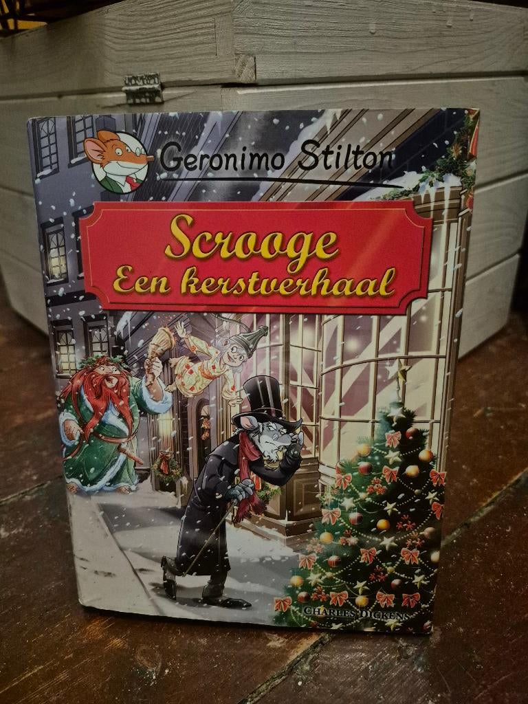 Geronimo Stilton, Scrooge, een kerstverhaal, Boeken, Fictie algemeen, Geronimo Stilton, Ophalen of Verzenden, Zo goed als nieuw