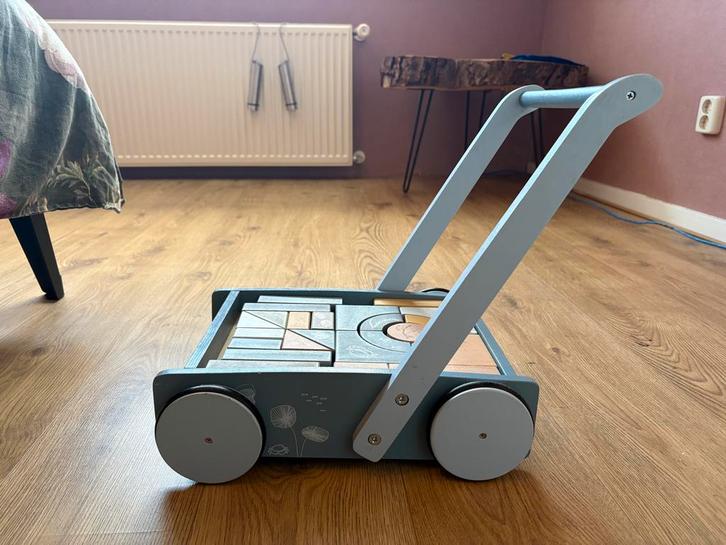 Little Dutch blokkenkar, Kinderen en Baby's, Speelgoed | Bouwstenen, Gebruikt, Overige merken, Ophalen