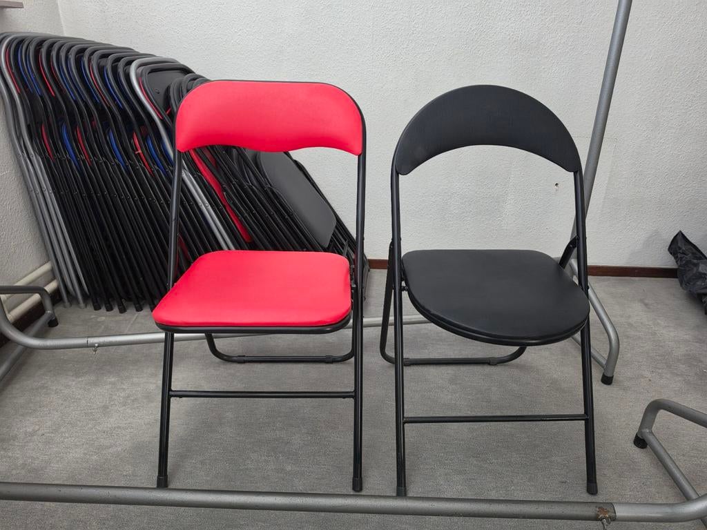 Klapstoelen te koop | 21 stuks!, Ophalen, Overige materialen, Gebruikt, Overige kleuren