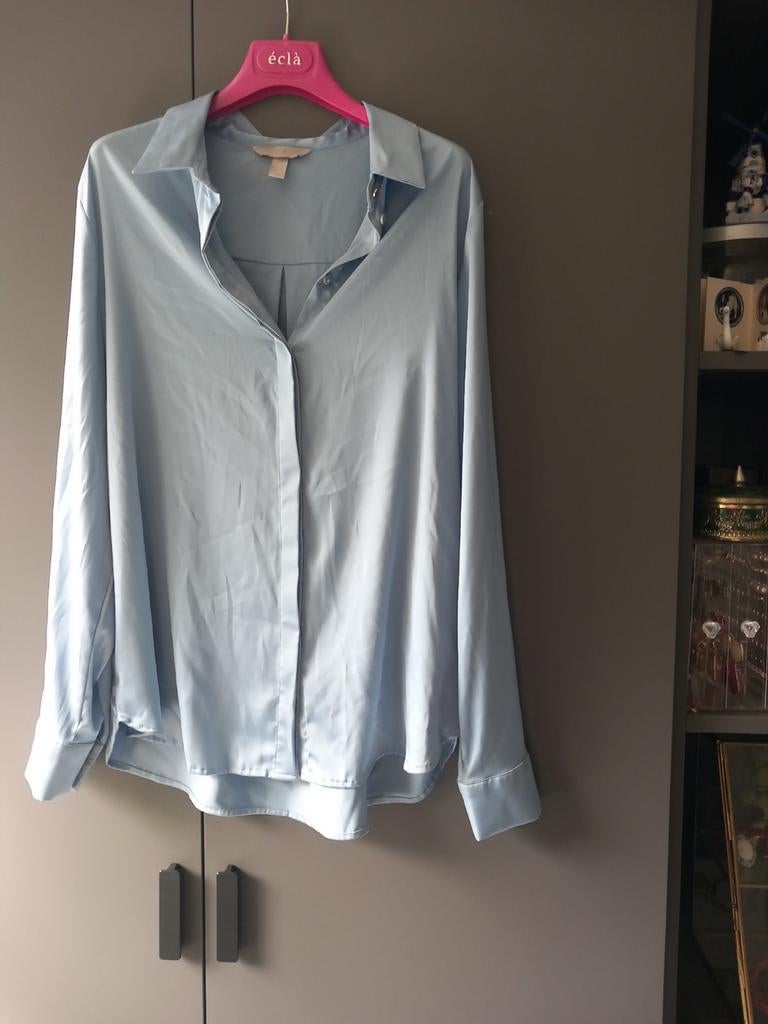 Satijnen blouse van HM., Maat 42/44 (L), Hm, Zo goed als nieuw, Verzenden