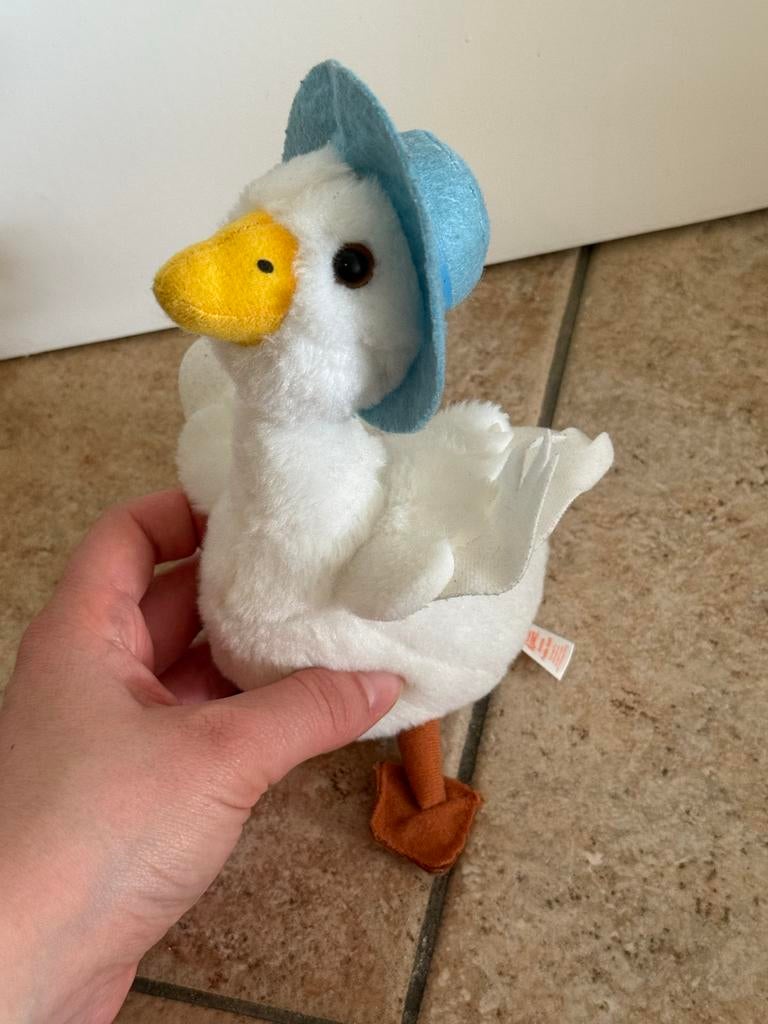 Peter Rabbit Jemima Puddle Duck eend knuffel TY, Ophalen of Verzenden, Zo goed als nieuw, Eend