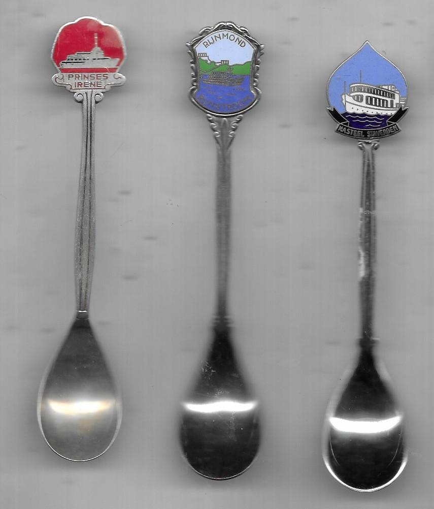 3 SCHEPEN LEPELTJES GAAN OOK PER STUK, Antiek en Kunst, Antiek | Bestek, Ophalen of Verzenden