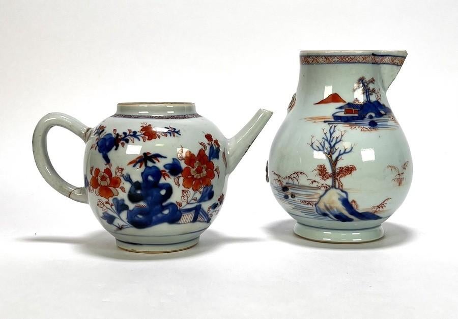 1281. Kakiemon theepot en schenkkan - Japan, 18e eeuw, Ophalen of Verzenden
