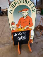 Schrobbeler stoepbord 2-zijdig, Ophalen, Gebruikt, Reclamebord