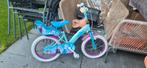 Frozen meisjesfiets 16 inch met zijwieltjes, Fietsen en Brommers, Fietsen | Meisjes, Ophalen, Gebruikt, 16 inch