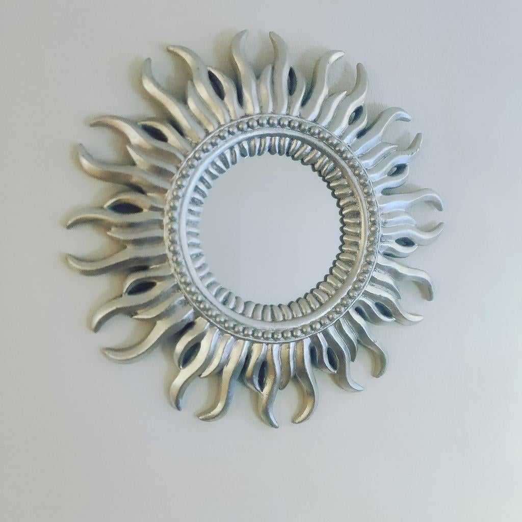 Zonnespiegel - Decoratieve Wandspiegel, Huis en Inrichting, Ophalen of Verzenden, Zo goed als nieuw, Rechthoekig, Minder dan 100 cm