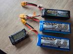 3 stuks !!4s LIPO 4s!! 5000mah XT90 stekkers, Ophalen of Verzenden, Gebruikt, Elektro