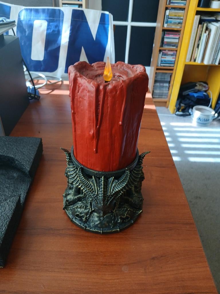 Blizzard  Diablo LED kaars Nieuw, Ophalen of Verzenden, Overige materialen, Minder dan 25 cm