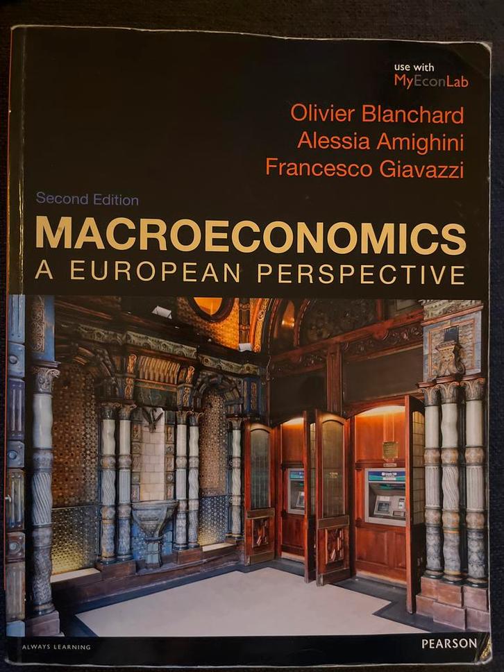 Macroeconomics: A European Perspective - Blanchard, Boeken, Studieboeken en Cursussen, Zo goed als nieuw, HBO, Beta, Ophalen of Verzenden