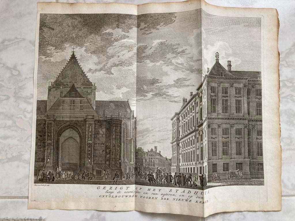 Antieke gravures Zaandam, Amsterdam, Zierikzee, B. op Zoom., Antiek en Kunst, Ophalen of Verzenden, Gravure, Origineel