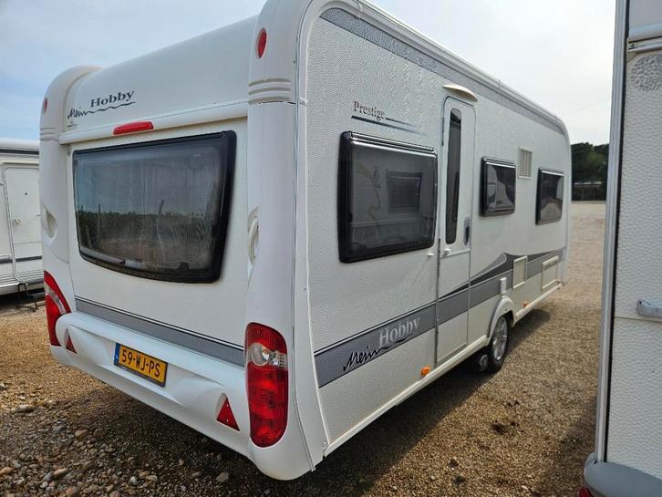 Hobby 495 ul  enkele bedden 1e eigenaar van 2012 (in spanje), Caravans en Kamperen, Caravans, Bedrijf, tot en met 4, 1250 - 1500 kg