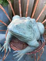 Bronzen brons kikker vijver decoratie 40x50 cm, Antiek en Kunst, Ophalen