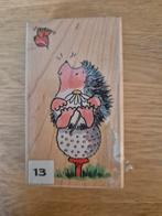 Penny Black Egels nr 13, Hobby en Vrije tijd, Stempelen, Ophalen of Verzenden, Gebruikt, Houten stempel